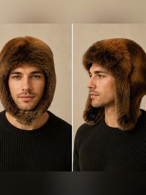 Beautiful Vintage Fur Trapper Hat